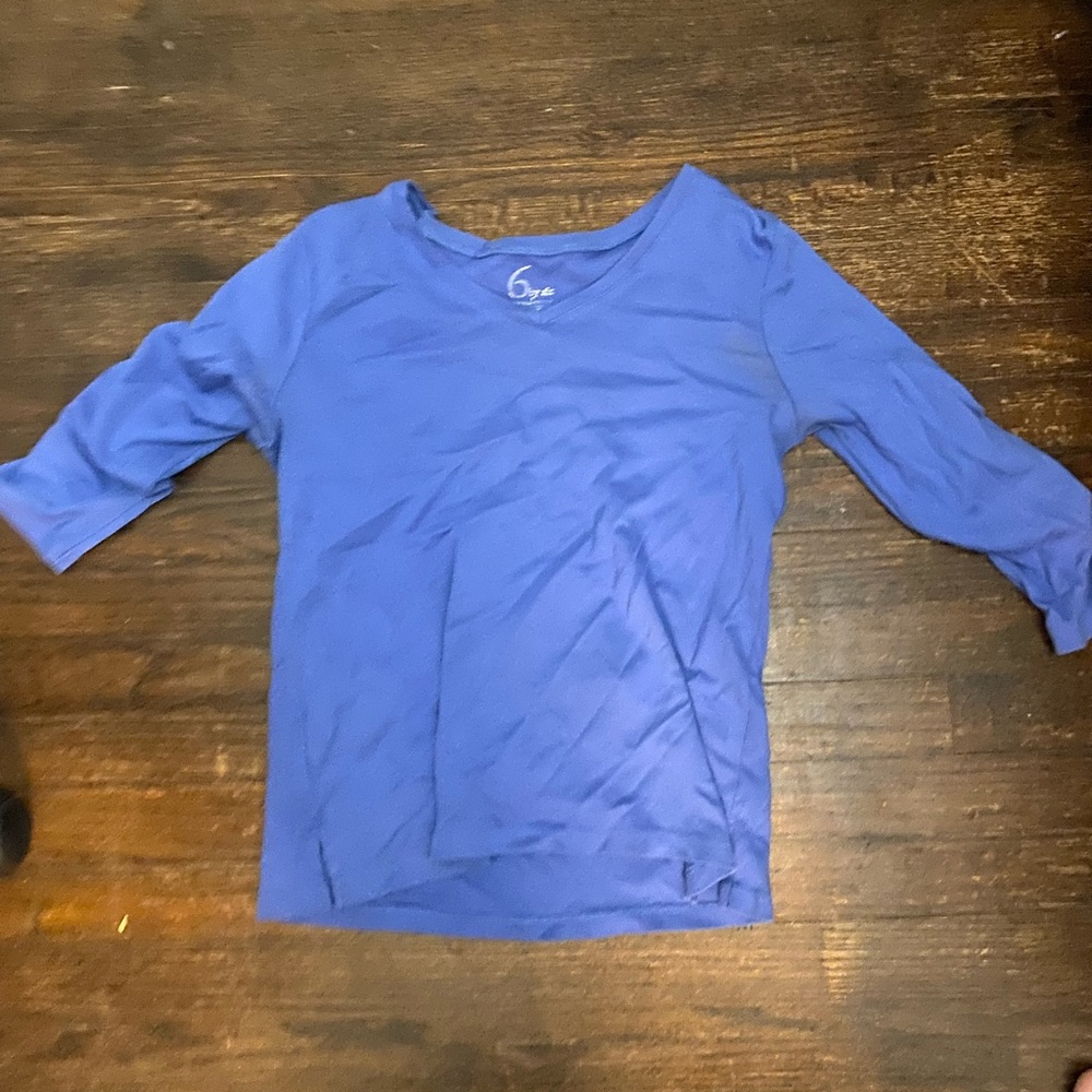 blue long sleeve